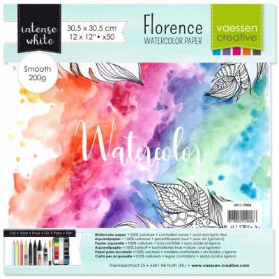 Vaessen Creative Florence - Aquarellpapier Smooth Intense White